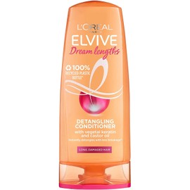 L'Oreal Paris Elvive Dream Lengths Shampoo and Conditioner Set for Long Hair, Nourishing & Strengthening Treatment to Prevent Hair Breakage, Enriched with Castor Oil