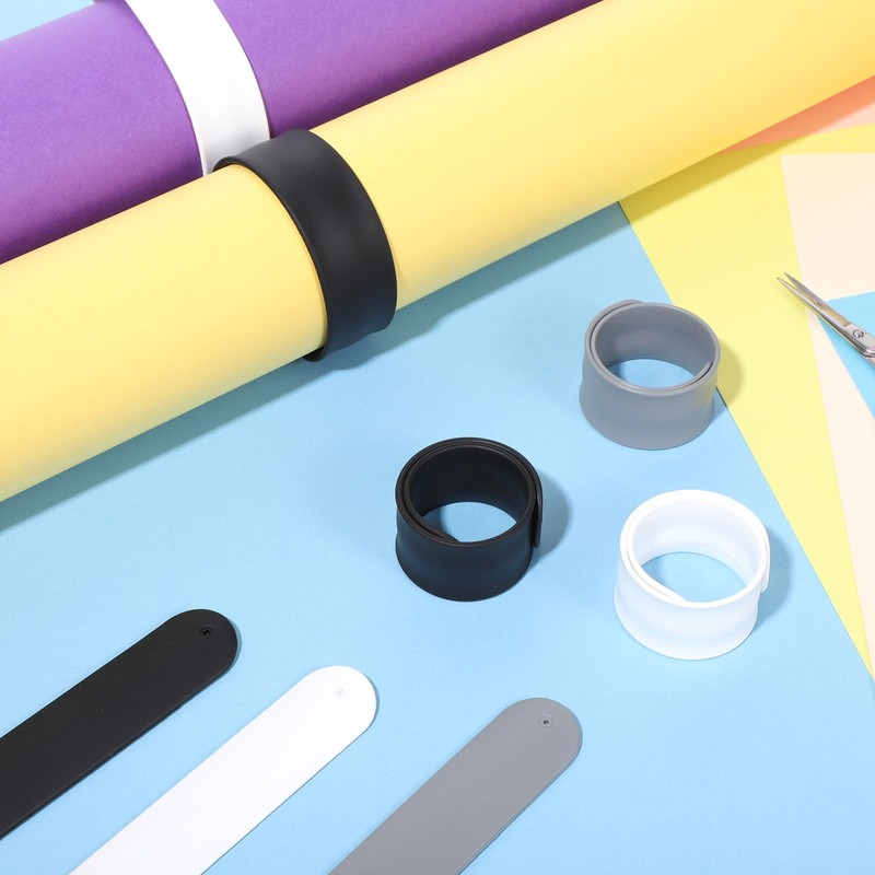 9 PCS Wrapping Paper Roll Holder Silicone Roll Holder Clips