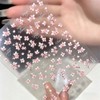桜ネイルシール ネイルデコレーションステッカー ピンク 花びら 薄型フィット 上品 春ネイル 多シーン 幅広い用途 2点セット