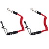 Qaziuy 2Pcak Kayak Paddle Leash, Elastic Kayak Paddle Rope with