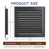 18" x 18" Aluminum Gable Vent for Houses, Metal Shed