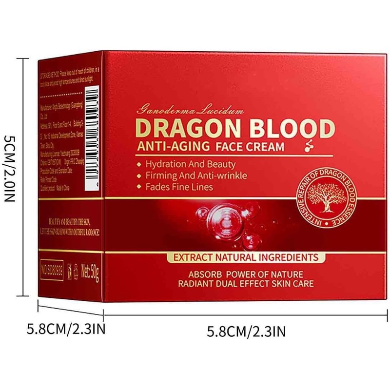 Dragon Cream Crema Facial Hidratante Antiarrugas, con Retinol y Placenta,