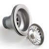 Kraus Kitchen Sink Stainless Steel Drain Assembly with Strainer, Fits