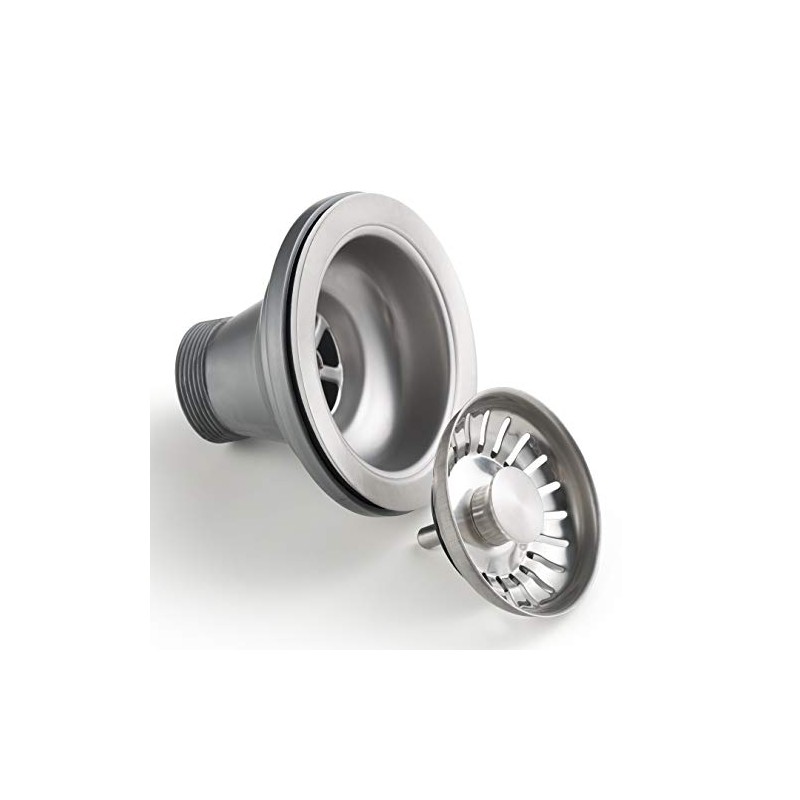 Kraus Kitchen Sink Stainless Steel Drain Assembly with Strainer, Fits