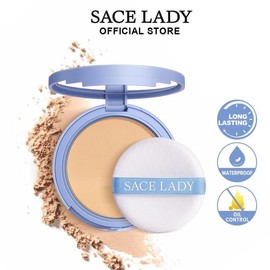 SACE LADY Oil Control Face Powder,Waterproof Setting Powder,Talc-Free Matte Face Makeup With Puff 0.35Oz:_06 BANANA