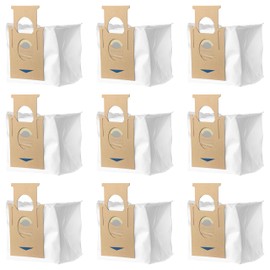Unikstone 9 Pack T8 Bags Fit for Ecovacs DEEBOT OZMO T8 AIVI T8 Max and T8 Series/N8 Pro Plus/ N8 Pro/N10 Plus Robot Vacuum, Fit for Yeedi Vacuum
