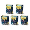 5 Packs Dragon Shield Matte Black Standard Size 100 ct