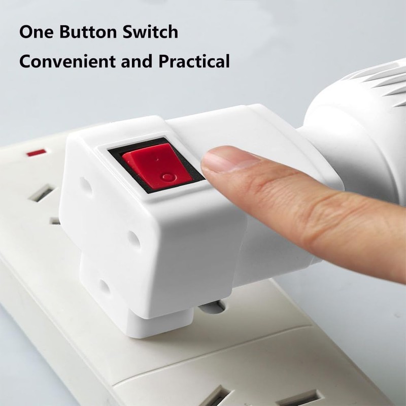 E26/E27 Socket Extension Adapter with Switch,Plug-in Light Socket,Convert Outlet to