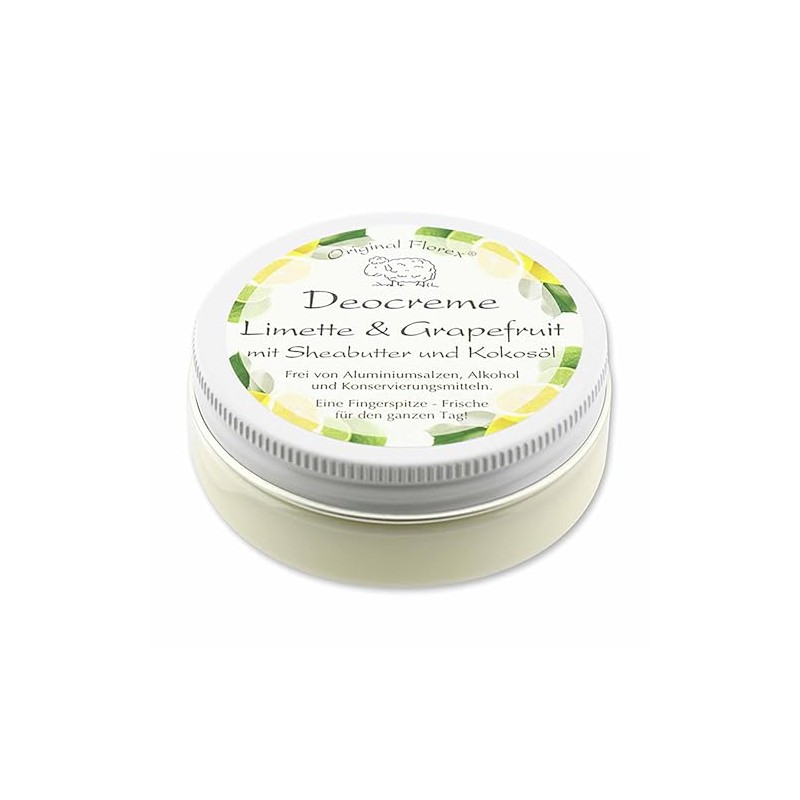 Florex Deocreme - Limette & Grapefruit - mit Schafmilch ohne