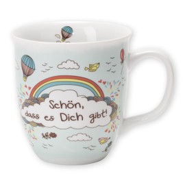 Wortheld Tasse, Mehrfarbig