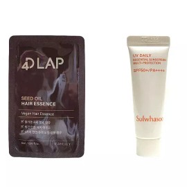 Sulwhasoo 헤어에센스 구매시 설화수 상백 선크림 10ml 4개 증정 Receive 4 Sun Cream 10ml from Sulwhasoo with Purchase of Hair Essence