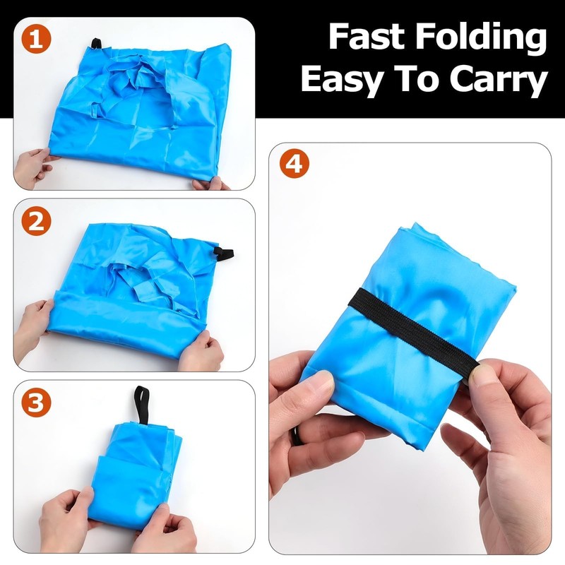 Criyar - Paquete de 2 bolsas plegables para compras, impermeable,