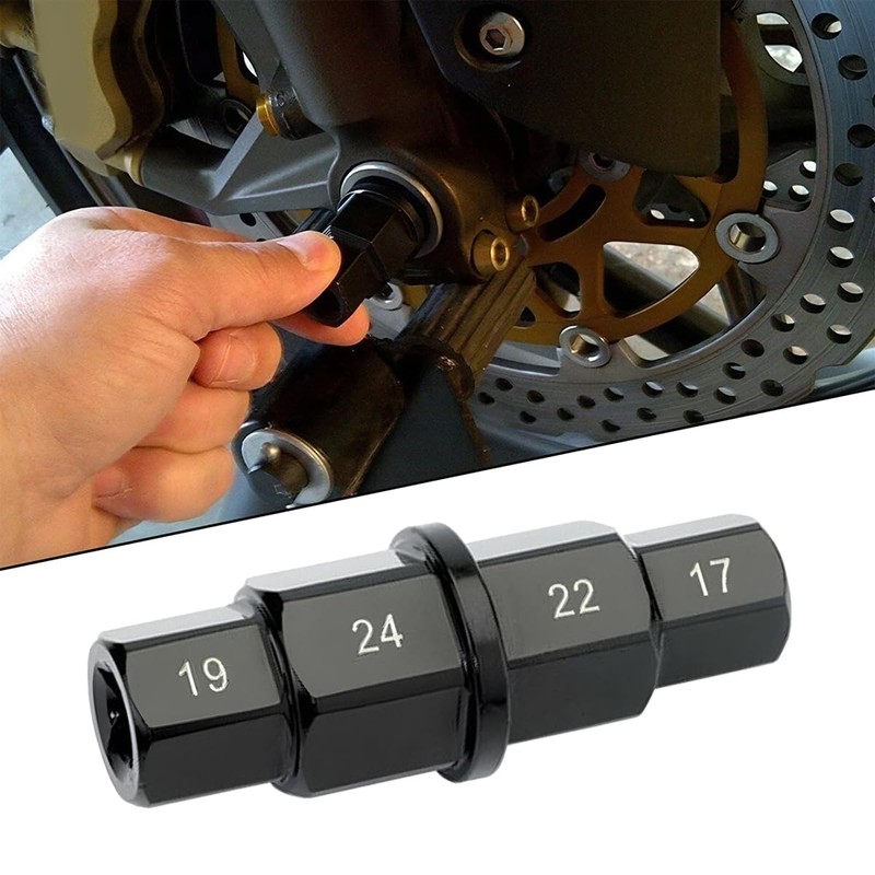 JNNJ Motorcycle Spindle Tool, Wheel Axle Hex Allen Spindle Driver