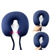 Press Type Inflatable U Shaped Pillow Portable Inflatable U Shaped