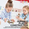Playbees Bendable Mini Zoo Animals - 12 PCK - Flexible