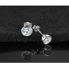 Gulicx 3 Pairs 925 Silver Stud Earrings Set for Women