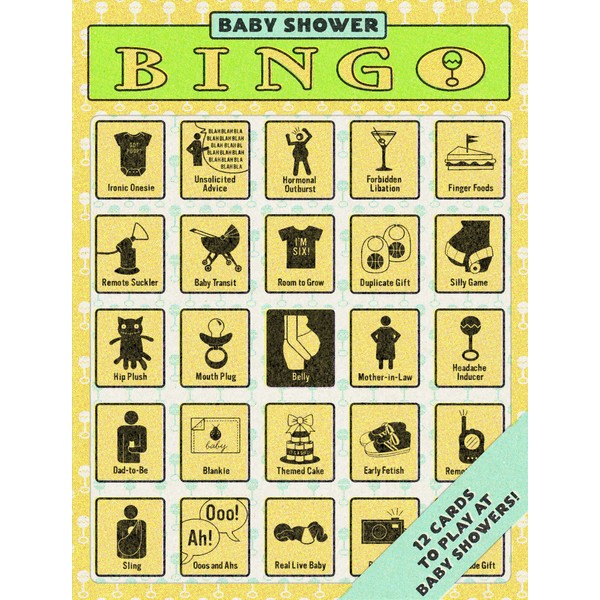Knock Knock Baby Shower Bingo, 12 Cards
