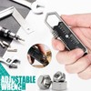 Sarini Outdoor Portable EDC Tool Multifunctional Mini Adjustable Wrench Adjustable