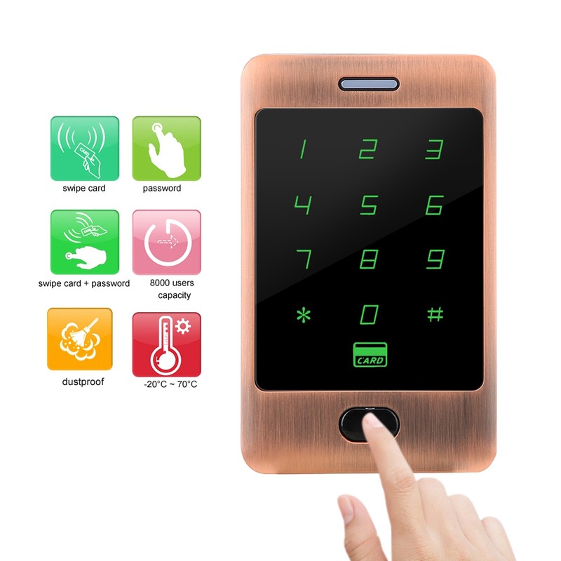 ZKFP300E Metal RFID Access Controller 125KHz Reader Touch Keypad (Normal)