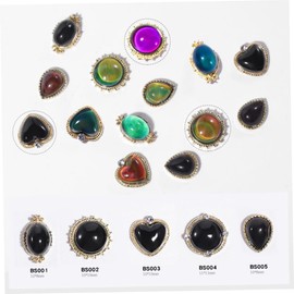 Vaguelly 1 Set Creative Opal Nail Art Decal Shiny Nail Decoration for Women Easy to Use Unique Ornament for Parties Holiday Events Included