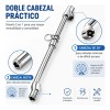 Manómetro Ryvoxel MEA-150X Acero Calibrador 150 PSI Cabeza Doble