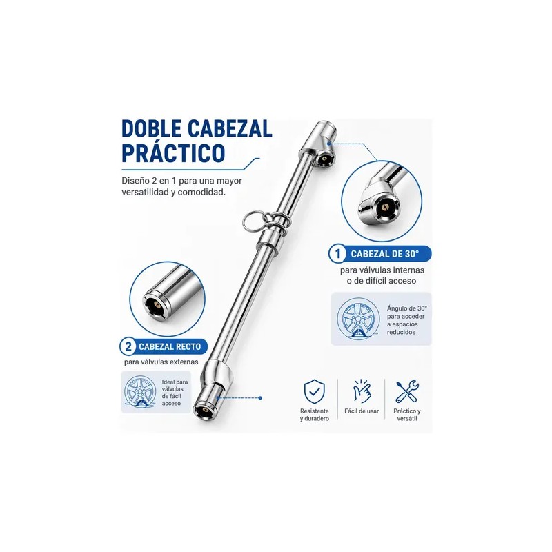 Manómetro Ryvoxel MEA-150X Acero Calibrador 150 PSI Cabeza Doble