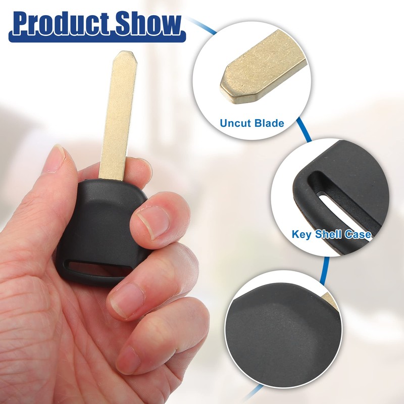 ACROPIX Uncut Ignition Transponder Key Fit for Honda Civic CR-V
