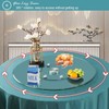 31" Glass Lazy Susan Turntable Large Dining Table, Kitchen Round
