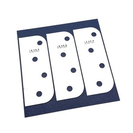 Door Hinge Shims (Set of 3) Hinge Spacer For Interior and Exterior Door Alignment - for 3.5", 4" and 4.5" Standard Hinges (1mm thick, White, 4-inch)