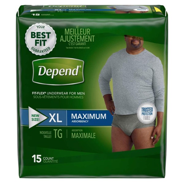 Extra Large Maximum Absorbency Depends Fit Flex Underwear