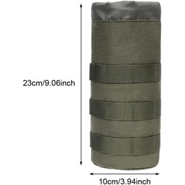 Bolsa Molle con Funda para Botella de Agua, Soporte para Botella de Camping, Correa para Mochila, Senderismo, Ciclismo, Color marrón
