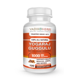 Vadik Herbs Yogaraj (Yograj) Guggulu | 100 vegicaps | Supporting Healthy Joints | Non GMO | Safety Tested | Trusted Since 1971
