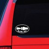 Sassy Stickers Blow Me Duck Hunting Whistle Black Printed Oval