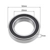 sourcing map 6804-2RS Deep Groove Ball Bearing 20x32x7mm Double Sealed