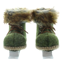 FRANK FLECHTWAREN Winter Decoration, Hanging Ice Skates, Set of 2, Christmas, Winter Time