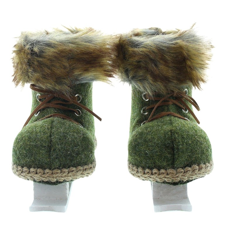 FRANK FLECHTWAREN Winter Decoration, Hanging Ice Skates, Set of 2,