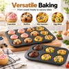 Square Muffin Pan for Home Baking – Nonstick Carbon Steel