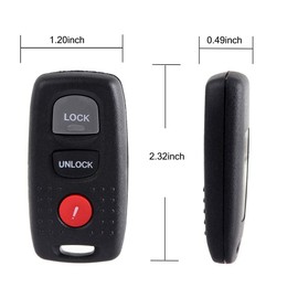 OCPTY 2X Keyless Entry Remote Control Key Fob Transmitter Replacement for 2004-2006 for Mazda 3/2003-2005 for Mazda 6 KPU41846 4238A-41846 41846