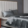 Damier Satin Bed Linen 135 x 200 cm Dark Grey
