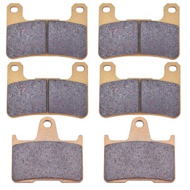 XYRVICT Motorcycle Front and Rear Ceramic Brake Pads Set Replacement for Suzuki GSXR1000 GSXR 1000 GSXR1000K4 K5 K6 2004 2005 2006