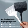 Professional Portable Hair Dyeing Comb, Slip Resistance Needle Pointed Tail
