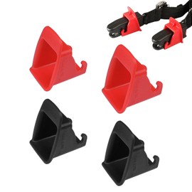 2 Pairs Car Seat Safety Clips Universal Seat Interface Holder Car Seat Interface Guide Slot Car Seat Black Safety Interface