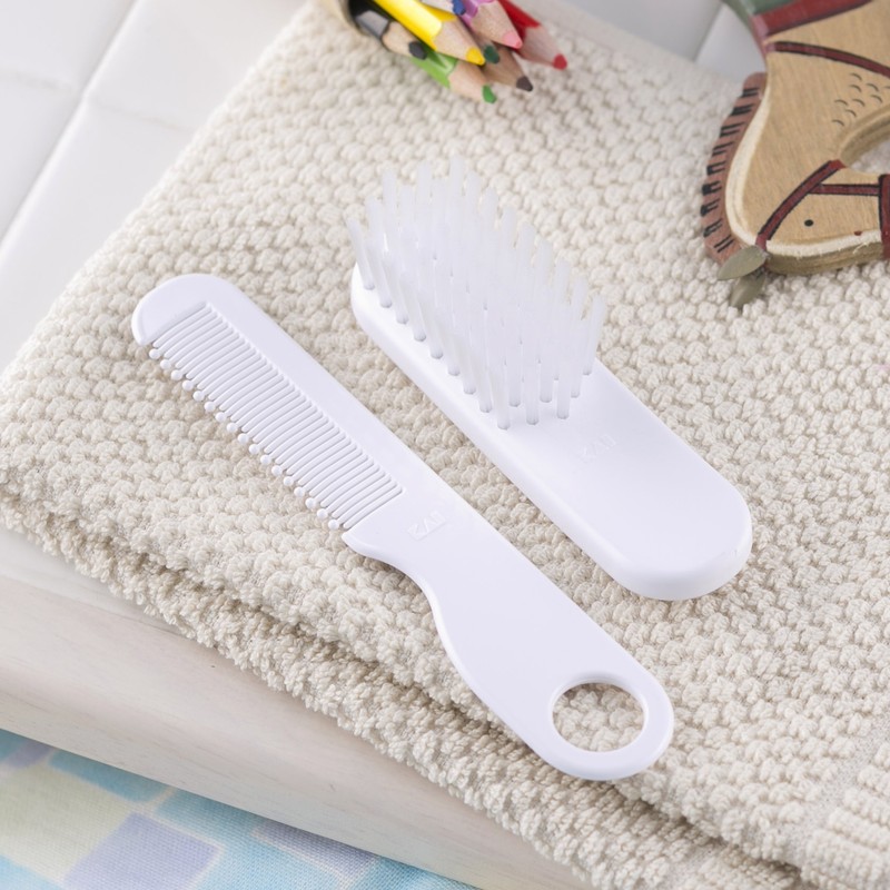 Kai Corporation Baby Hair Set, Soft Nylon Bristles with Gentle