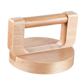 SM SunniMix Wood Baren for Printmaking, Hand Printing Tool, with Handle, Block Printmaking Baren for Crafts Block Printing, Round Handle