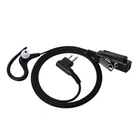 HYS G-shaped Earpiece Police Security Radio Headset Inline PTT Microphone Compatible with Motorola CP040 DP1400 GP68 GP88 GP300 CT150 Hyera 2-Way Radio