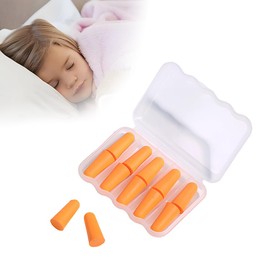 5 Pairs of Earplugs 37 dB Ear Plugs Orange Ear Plugs Ear Plugs Sleeping Reusable Noise Cancelling Noise Protection Ear Plugs for Snoring Noise Cancelling Learning Travel Loud