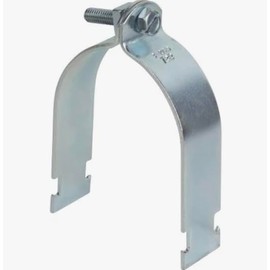 Universal Strut Clamp, 1/2 Inch, for EMT Conduit, Rigid Conduit, PVC, etc., Electro-Galvanized, Indoor/Outdoor, UL Listed, Pre-assembled with Nut & Bolt (100)
