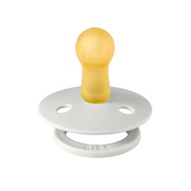 BIBS Colour Paquete de 2 chupetes. Libre de BPA, Tetina redonda. Látex natural, Talla 2 (6-18 meses),Haze/Caramel