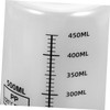 BUGUUYO 4pcs Plastic Graduated Reagent Bottles with Wide Mouth and