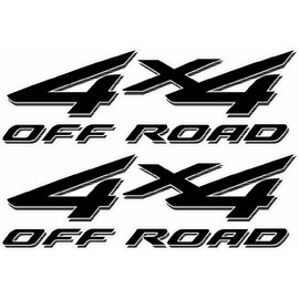 Vinylmark LLC Replacement 4x4 Off Road Decals (Black) - 2002 to 2008 Fits Ford Truck Bed